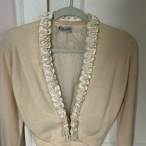 Cream Vintage Cashmere Cardigan
